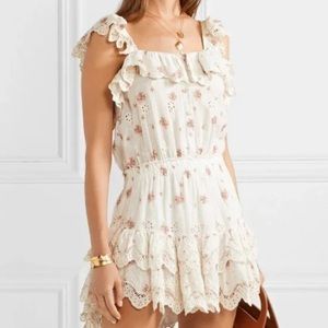 LoveShack Fancy Marina cotton frill dress XS